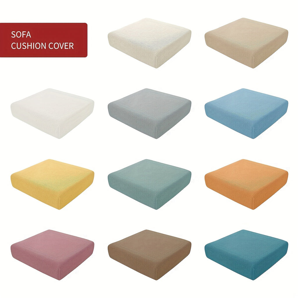 Housse de coussin extensible en polyester, vue d'ensemble