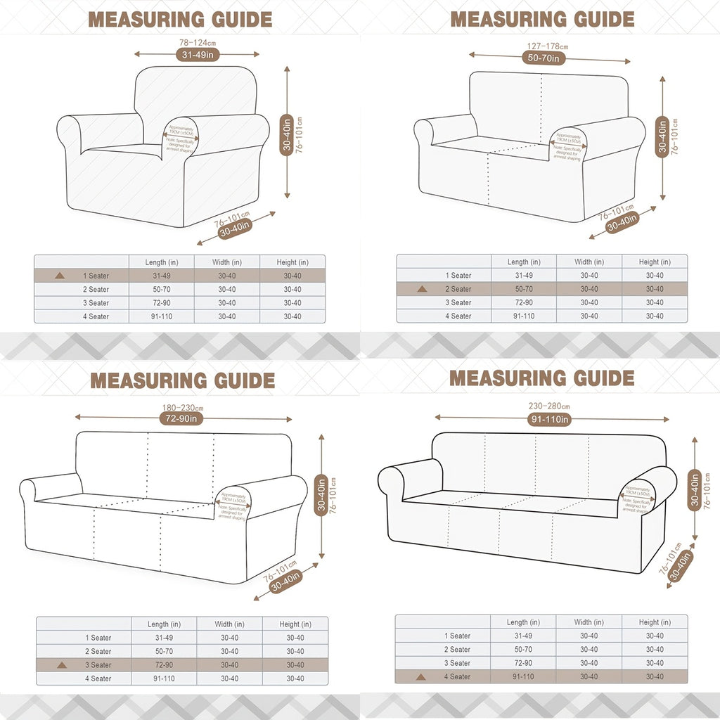 Housse de canapé extensible en polaire jacquard à motif feuillage, visuel produit
