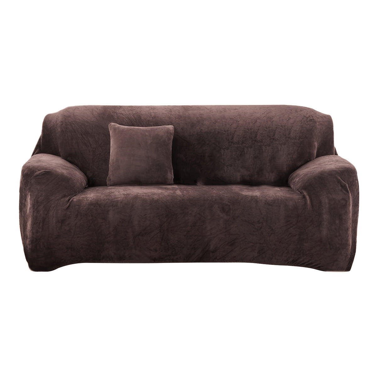 Housse de canapé épaisse extensible en peluche, housse posée