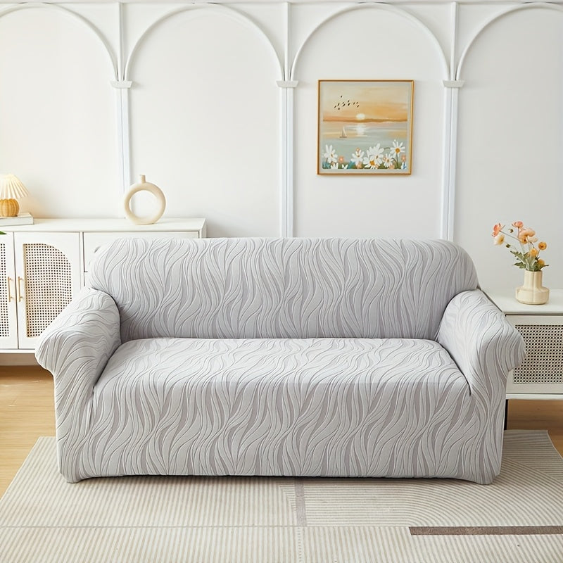 Housse de canapé extensible en tissu matelassé matelassée antidérapante, gros plan sur le tissu