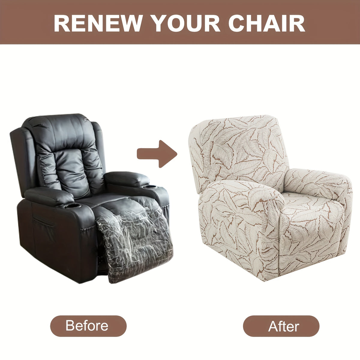 Housse de canapé épaisse en polyester pour fauteuil, visuel produit