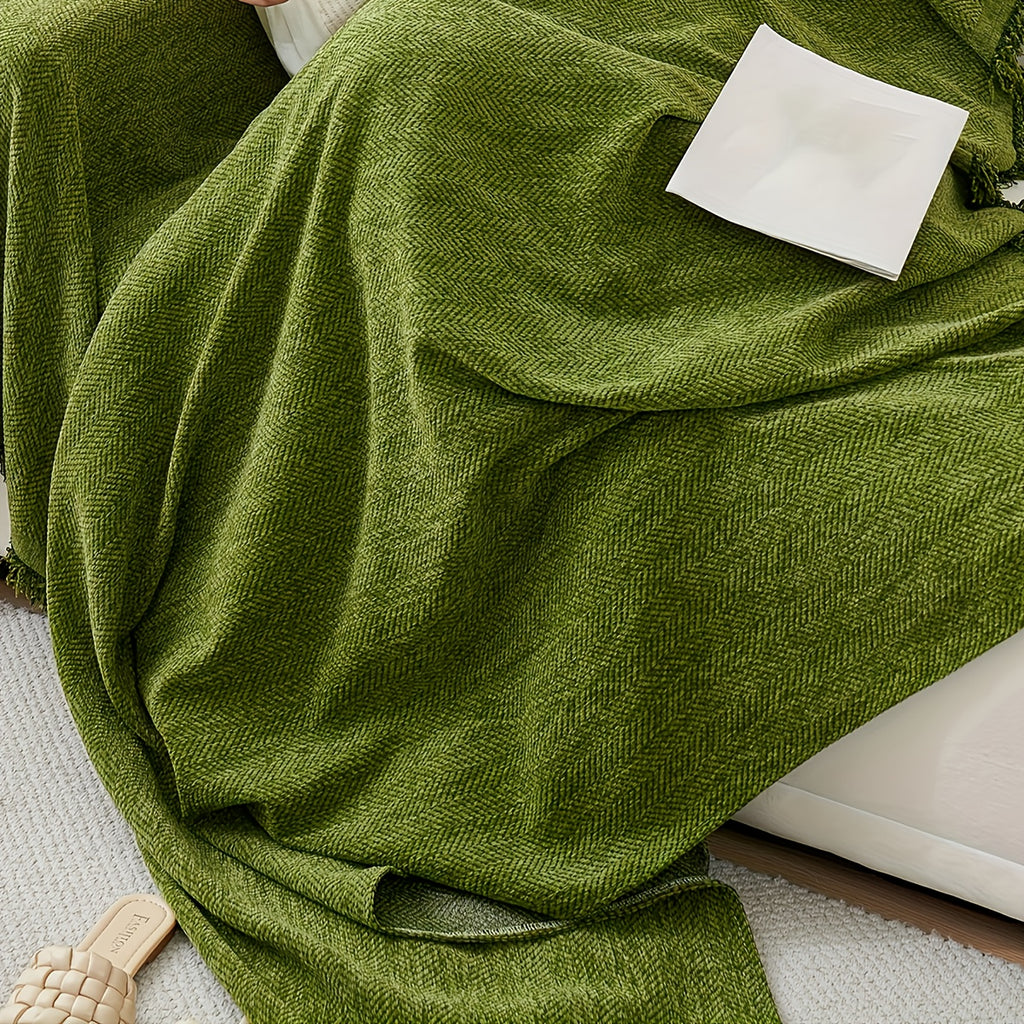 Housse de canapé en chenille délavée, autre coloris