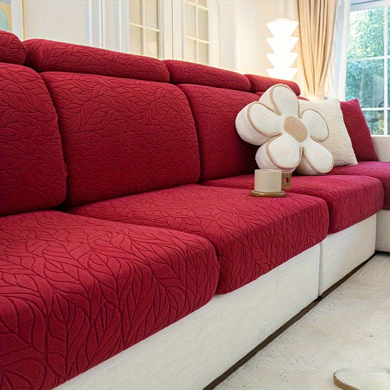 Housse de canapé extensible en polaire antidérapante