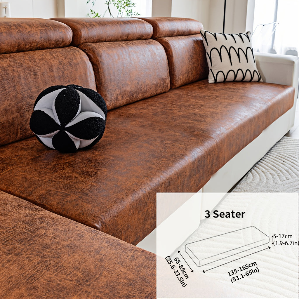 Housse de canapé extensible en polyester d'esprit vintage, gros plan sur le tissu