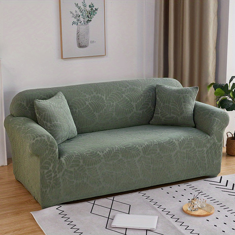 Housse de canapé extensible en tissu matelassé matelassée antidérapante, mise en situation