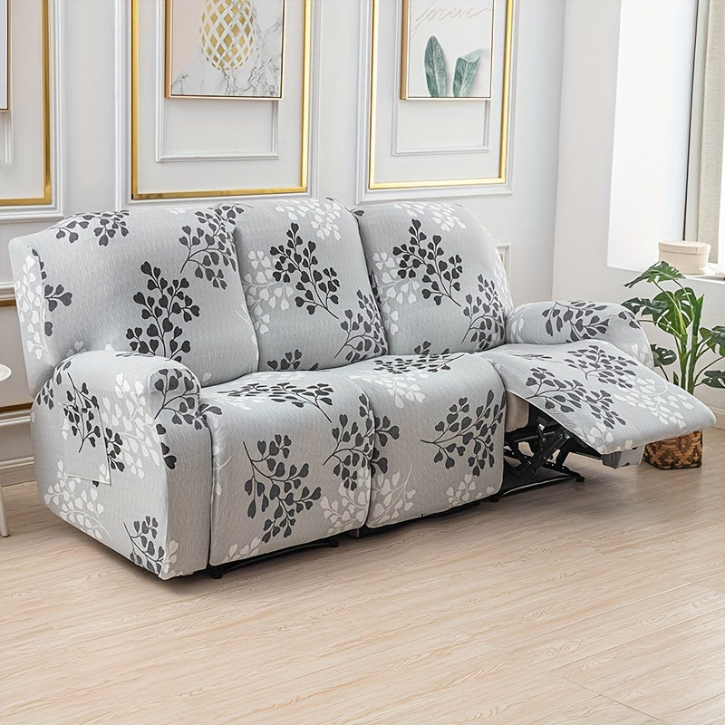 Housse de fauteuil extensible en fibre de lait avec poche de rangement, vue d'ensemble