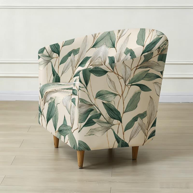 Housse de canapé légère extensible en fibre de lait matelassée à motif, détail de la finition