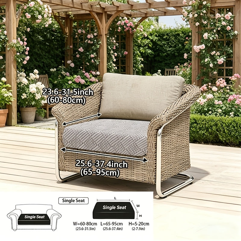 Housse de canapé extensible en polaire jacquard à housses séparées, visuel produit