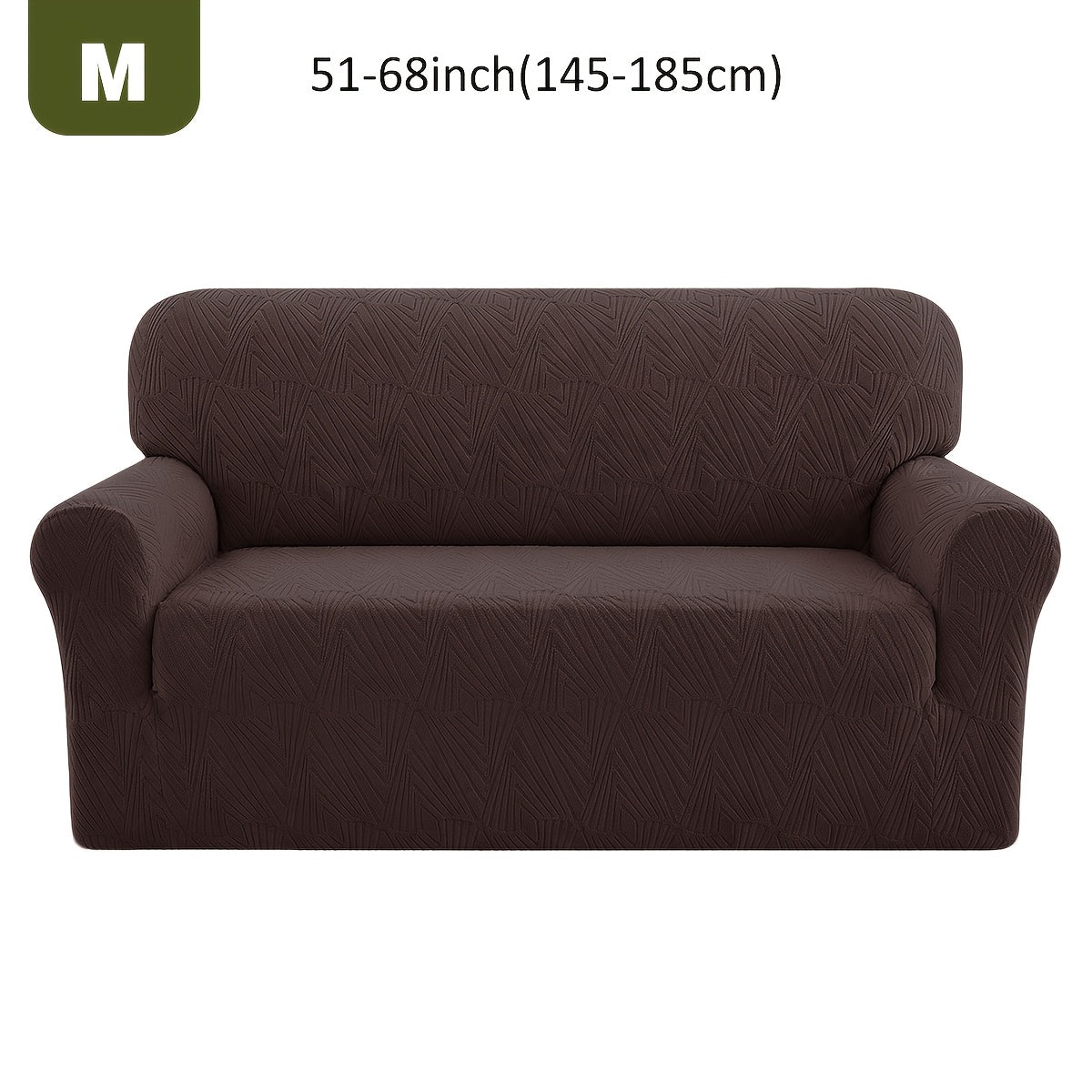 Housse de canapé extensible en polaire jacquard, mise en situation