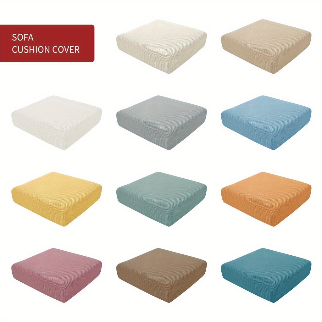 Housse de coussin extensible en polyester, housse posée