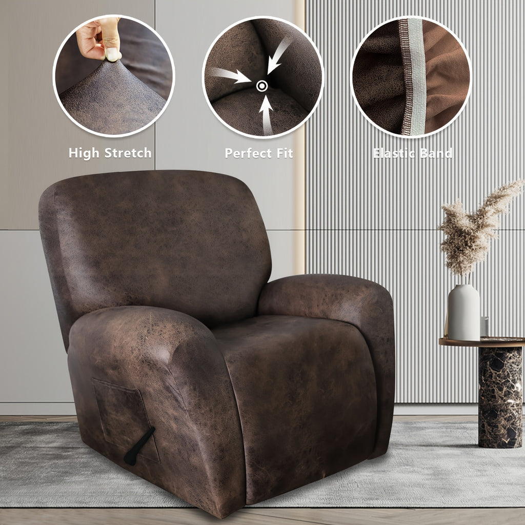 Housse de canapé extensible en fibre de lait à motif feuillage, autre coloris