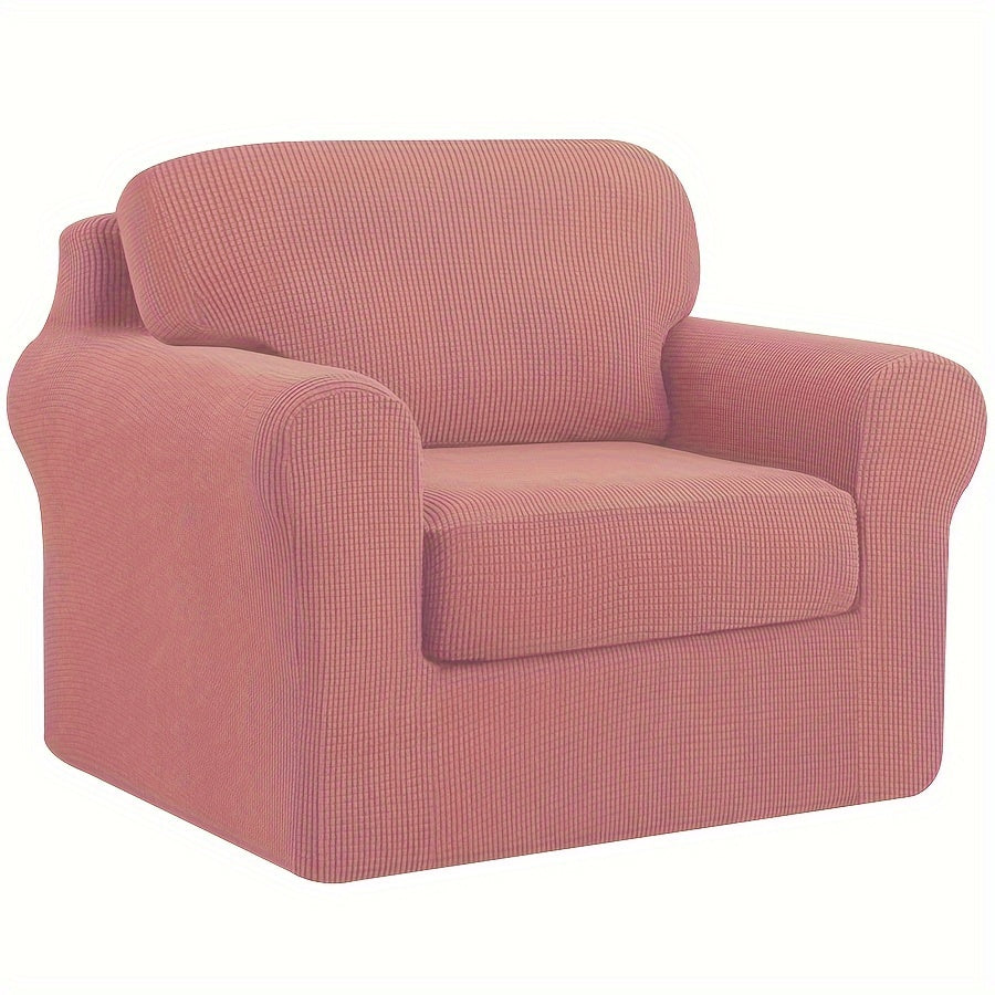 Housse de canapé épaisse extensible en polaire jacquard à housses séparées, autre coloris