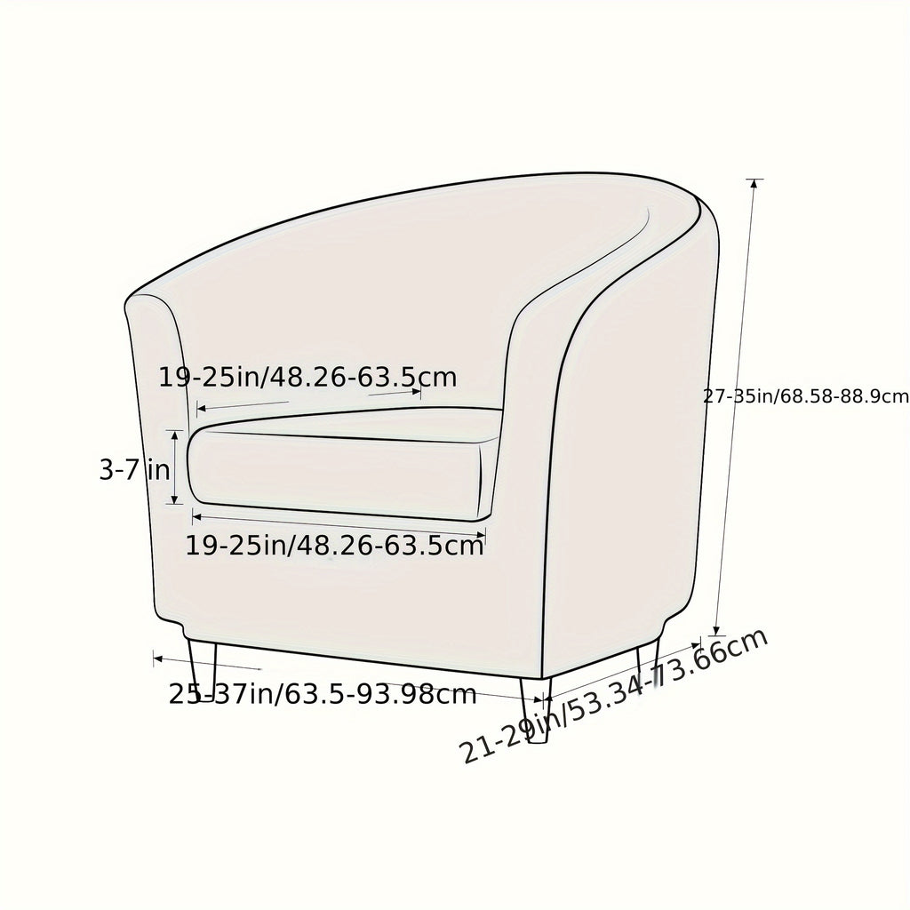Housse de canapé extensible en velours à housses séparées pour fauteuil, housse posée