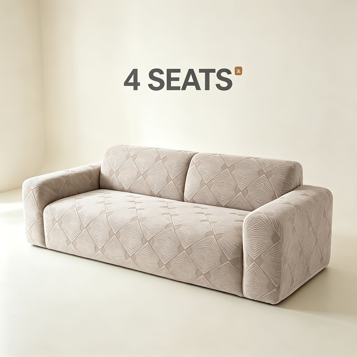 Housse de canapé extensible en polaire jacquard à rayures, gros plan sur le tissu