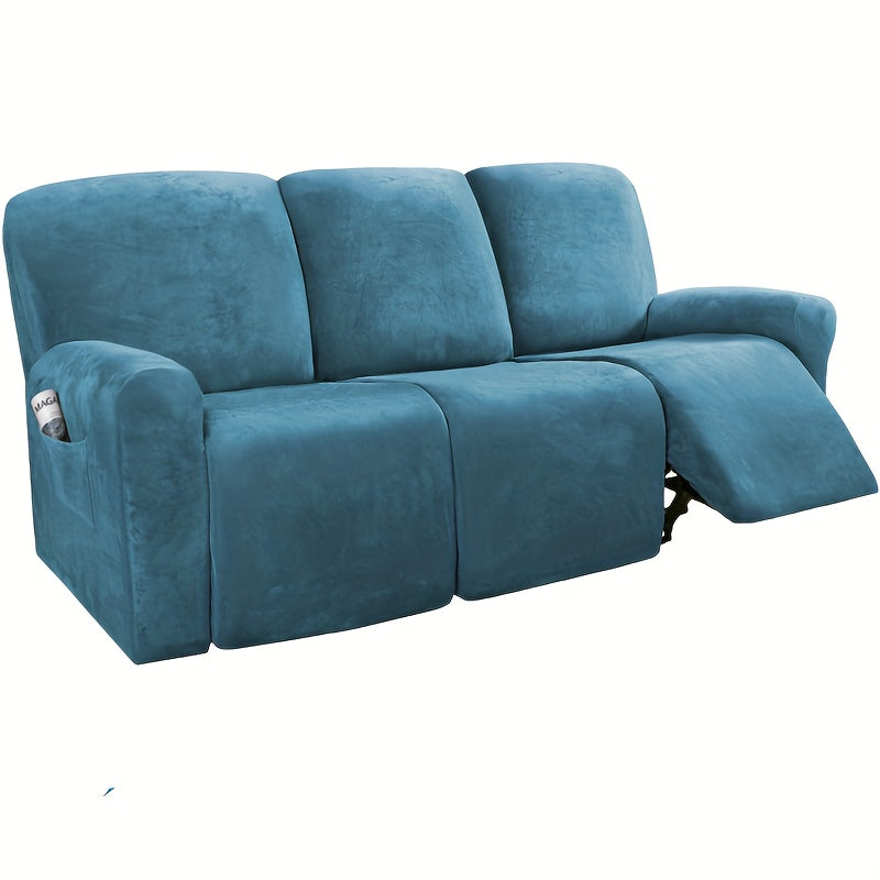 Housse de canapé extensible en velours matelassée, autre coloris