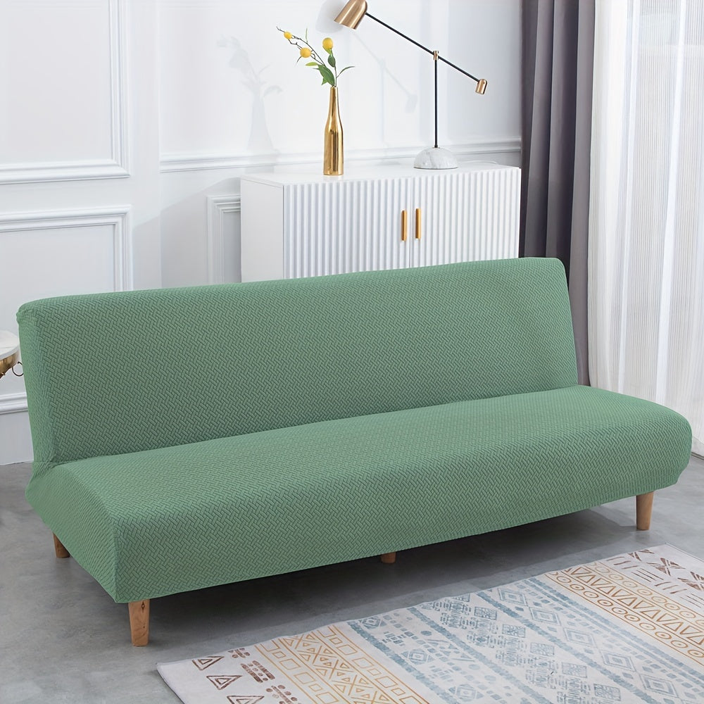 Housse de canapé épaisse en polaire jacquard, vue d'ensemble