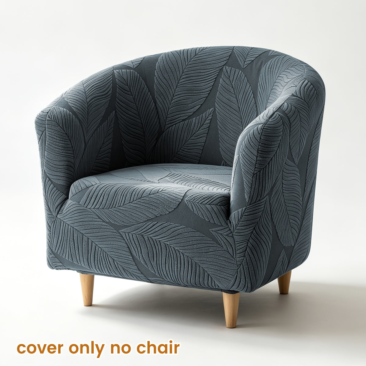 Housse de canapé extensible en polaire jacquard à motif feuillage, compatible fauteuil