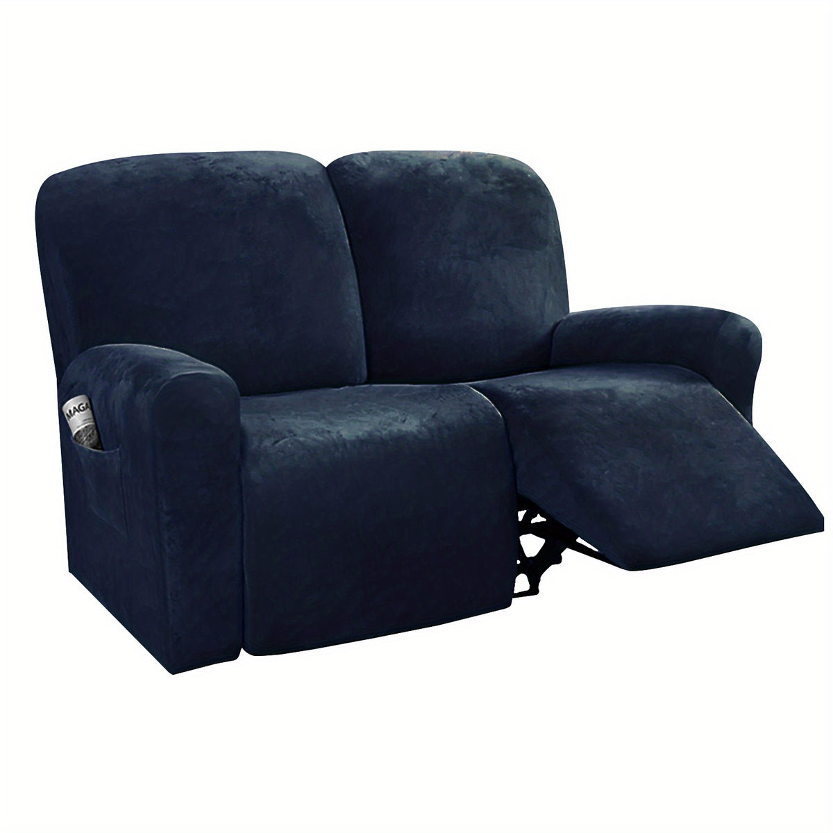 Housse de canapé extensible en velours pour canapé deux places, compatible canapé deux places