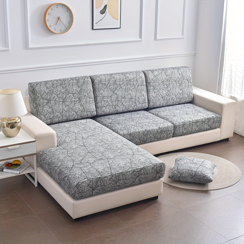 Housse de canapé légère extensible en fibre de lait pour canapé d'angle, tissu de 100 à 120 g/m²