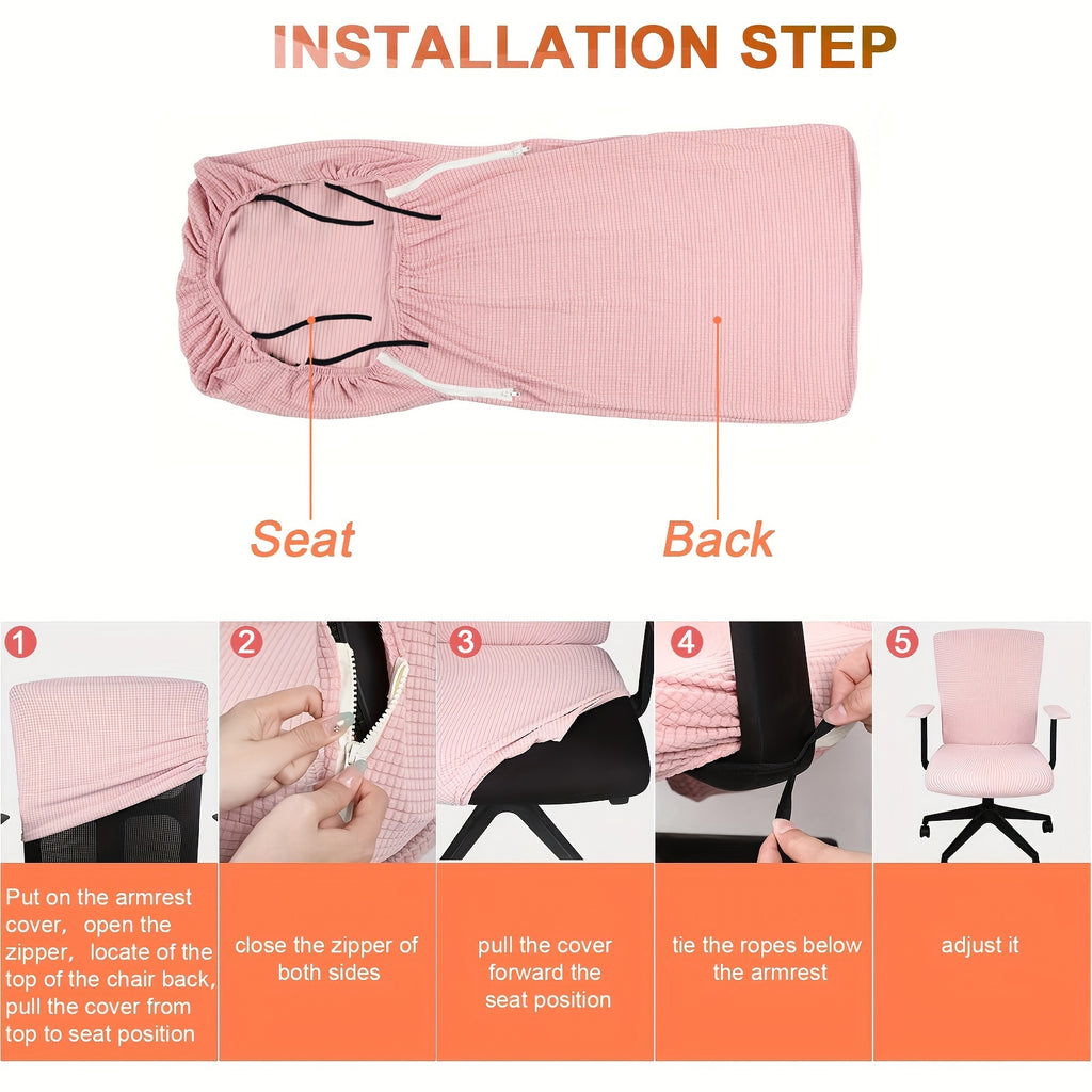 Housse de canapé en polyester, détail de l'ourlet