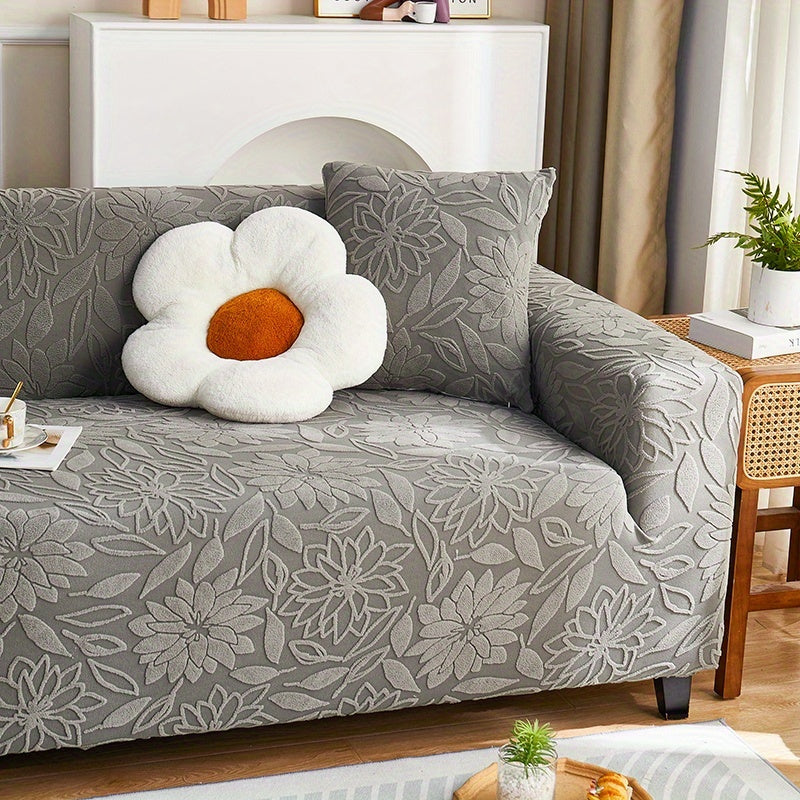Housse de canapé épaisse extensible en jacquard, compatible fauteuil, canapé deux places, canapé trois places Image