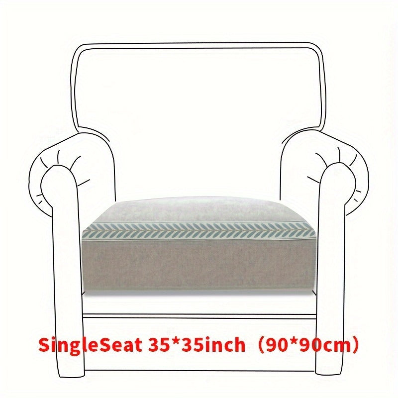 Housse de coussin en chenille antidérapante à housses séparées — détail de la matière : chenille