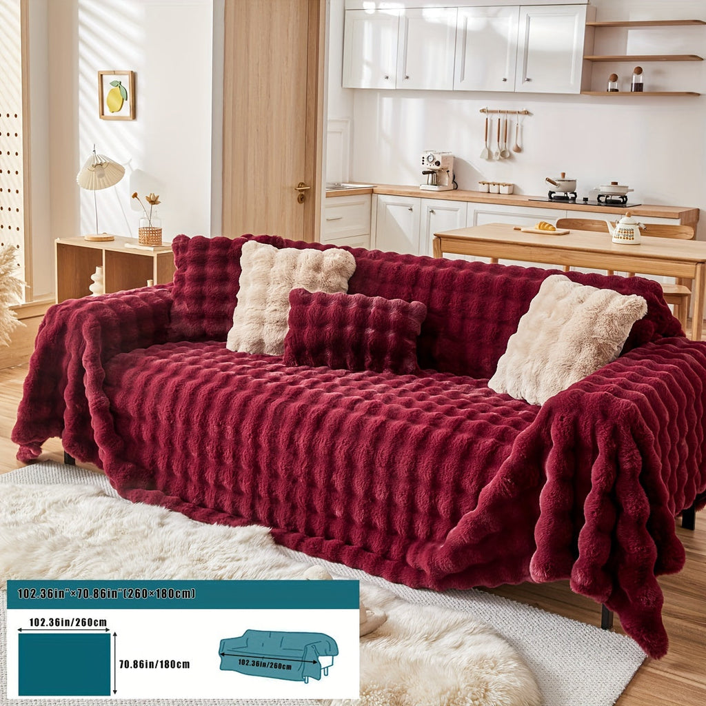 Housse de canapé en peluche, 8 coloris, visuel produit