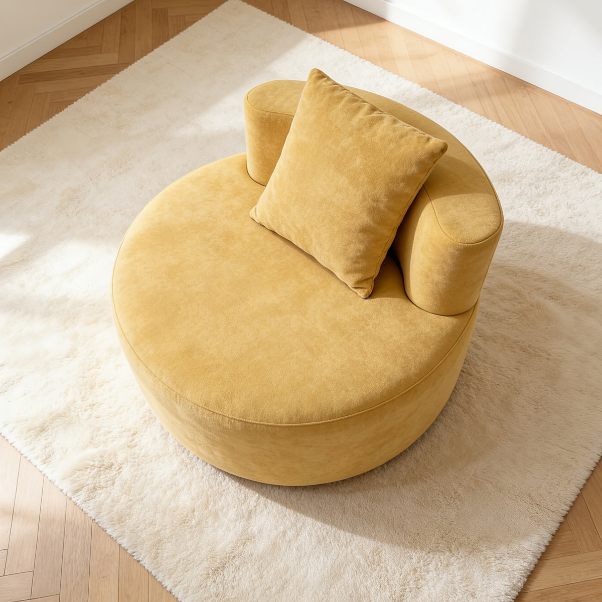 Housse de canapé en chenille — détail de la matière : chenille Image