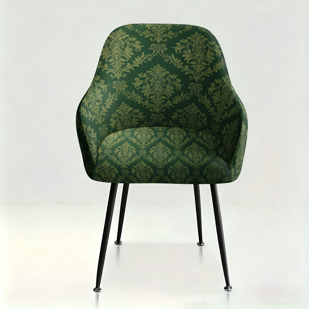 Housse de fauteuil extensible en fibre de lait imprimée au rendu glamour
