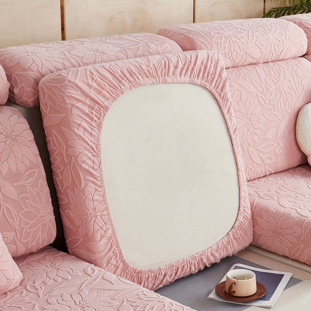 Housse de canapé extensible en polaire jacquard antidérapante, autre coloris