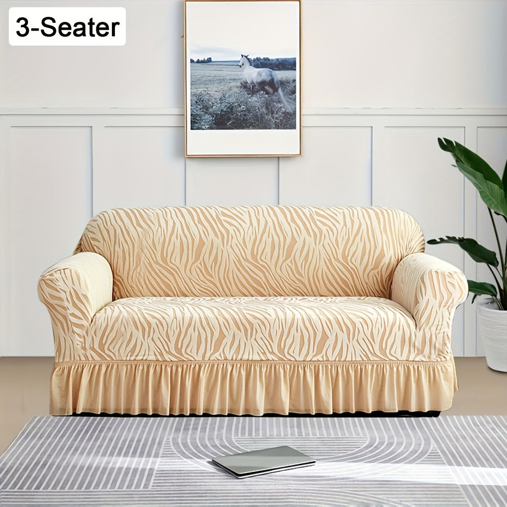 Housse de canapé extensible en jacquard, visuel produit