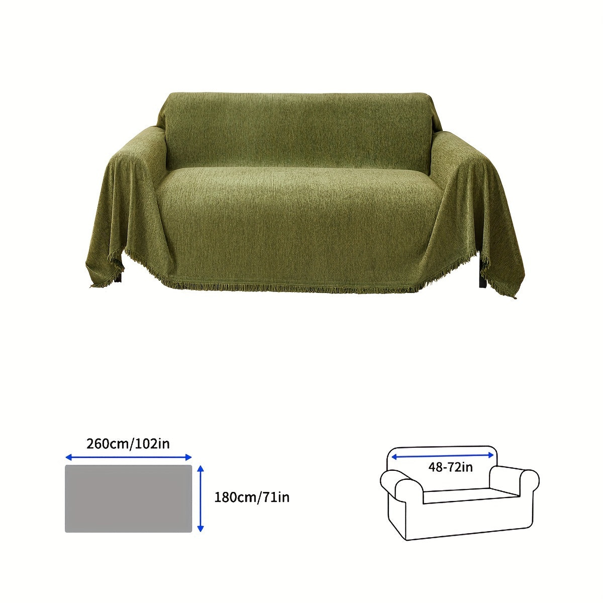 Housse de canapé, mise en situation