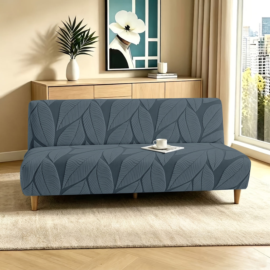 Housse de canapé extensible en polaire jacquard sans accoudoirs, autre coloris