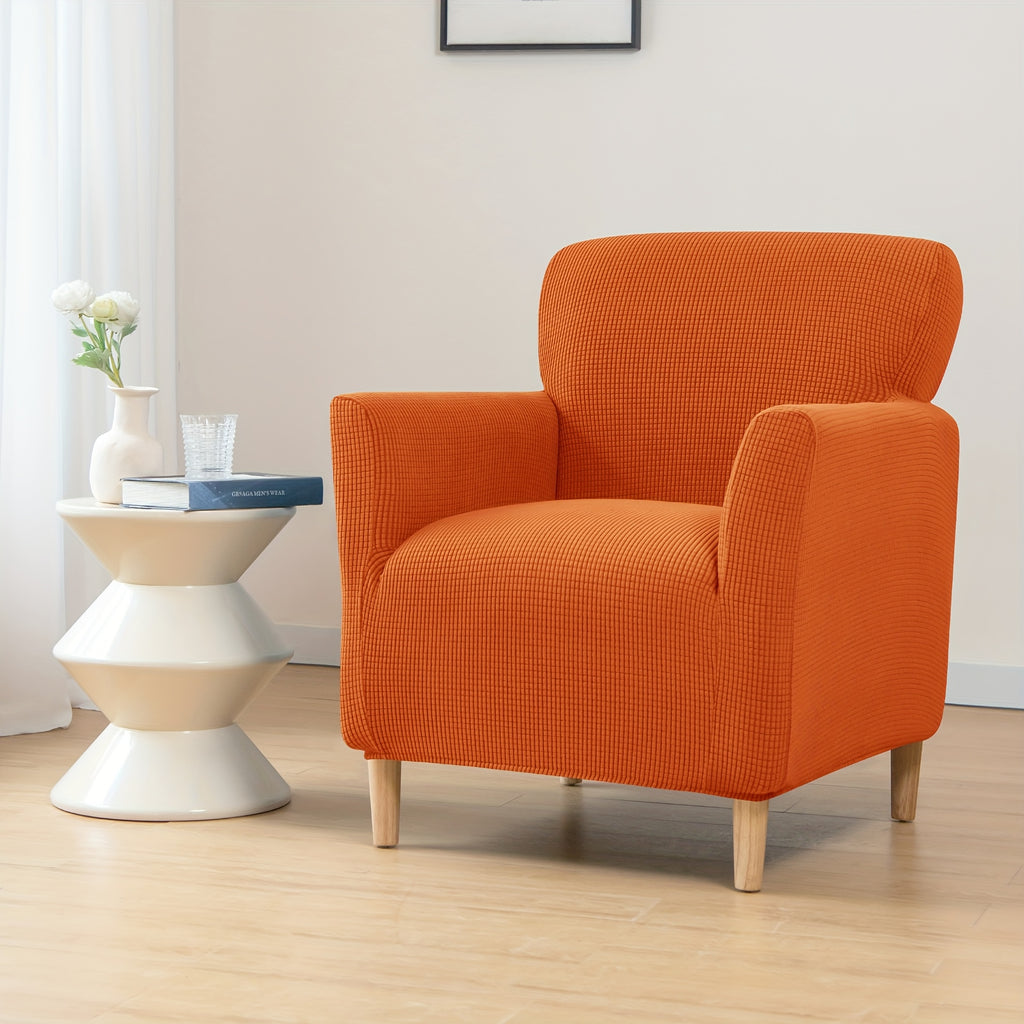Housse de canapé extensible en velours côtelé pour fauteuil, housse posée