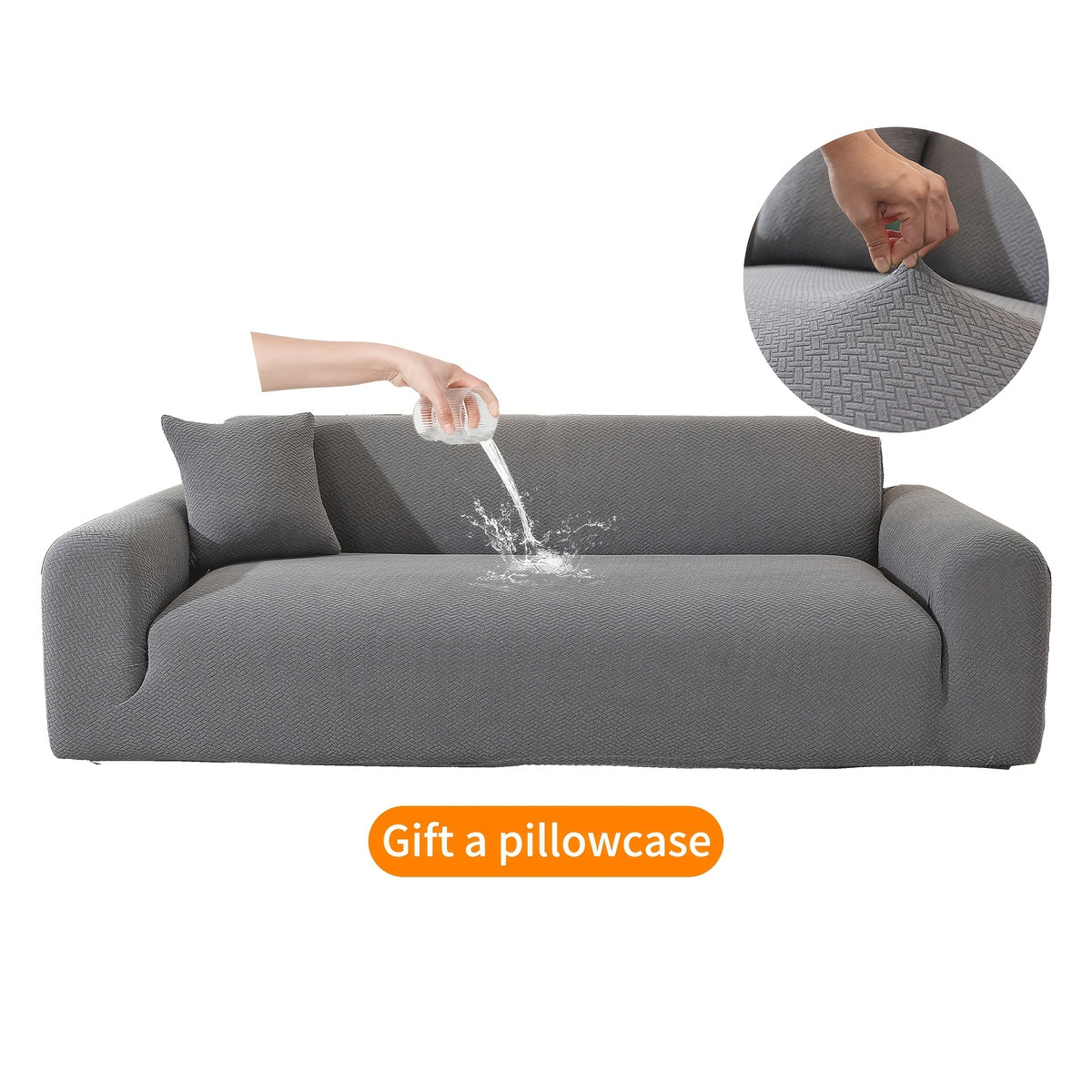 Housse de canapé extensible en polaire jacquard antidérapante, compatible fauteuil, canapé deux places, canapé trois places