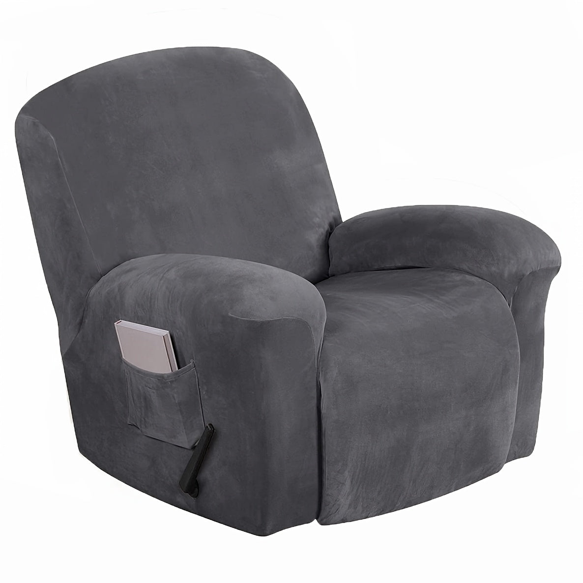Housse de canapé extensible en velours matelassée — détail de la matière : velours Image