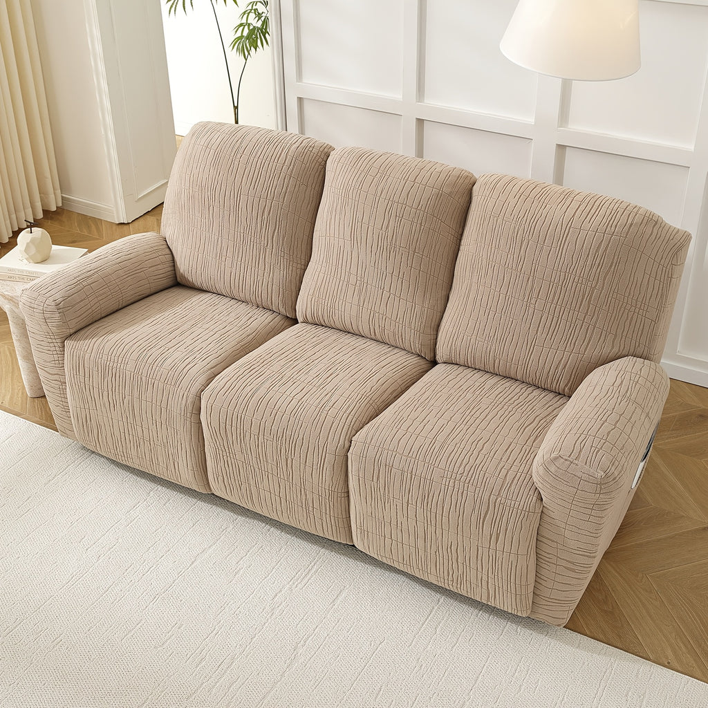 Housse de canapé extensible en polaire jacquard antidérapante à housses, autre coloris