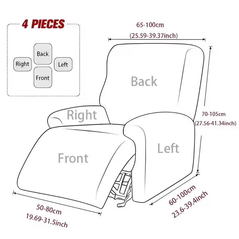 Housse de fauteuil extensible en fibre de lait matelassée à motif feuillage, gros plan sur le tissu