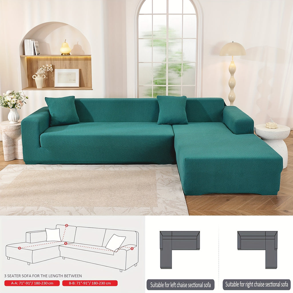 Housse de canapé extensible en polaire jacquard à housses séparées, autre coloris