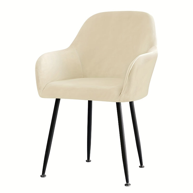 Housse de chaise épaisse extensible en velours