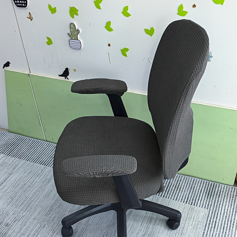 Housse de canapé extensible en peluche jacquard, gros plan sur le tissu