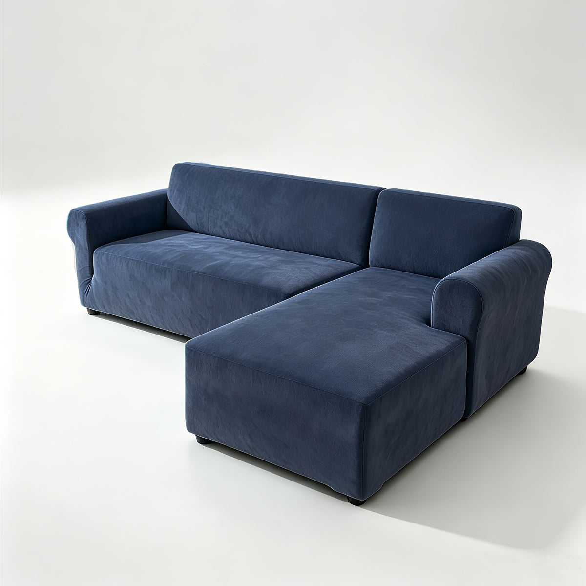 Housse de canapé extensible en velours jacquard, housse posée