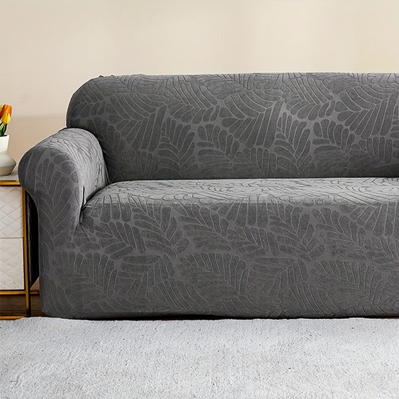 Housse de canapé extensible en tissu matelassé matelassée antidérapante, mise en situation