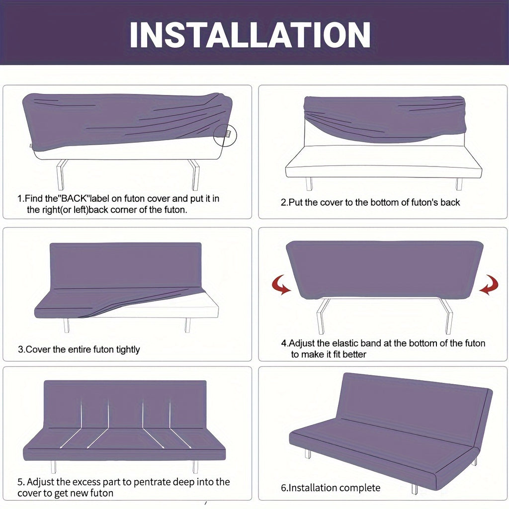 Housse de canapé extensible en polaire jacquard sans accoudoirs, gros plan sur le tissu
