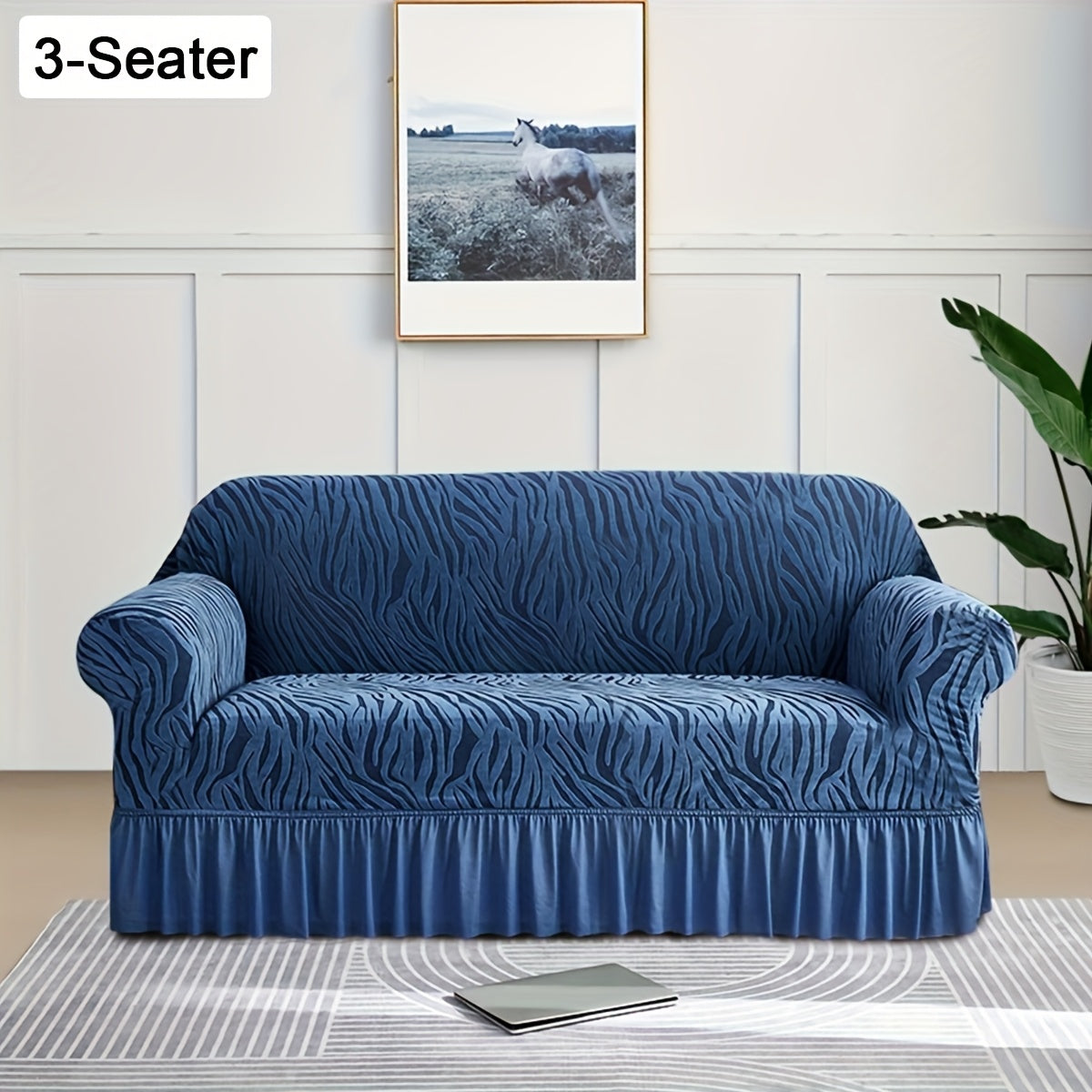 Housse de canapé extensible en jacquard, tissu de 180 à 200 g/m²