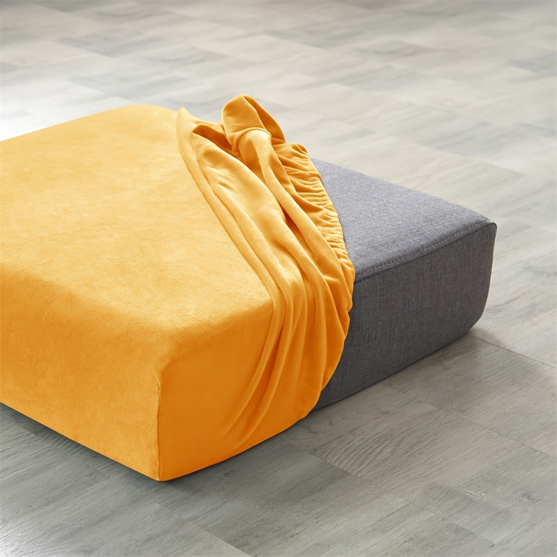 Housse de coussin extensible en velours antidérapante, vue d'ensemble