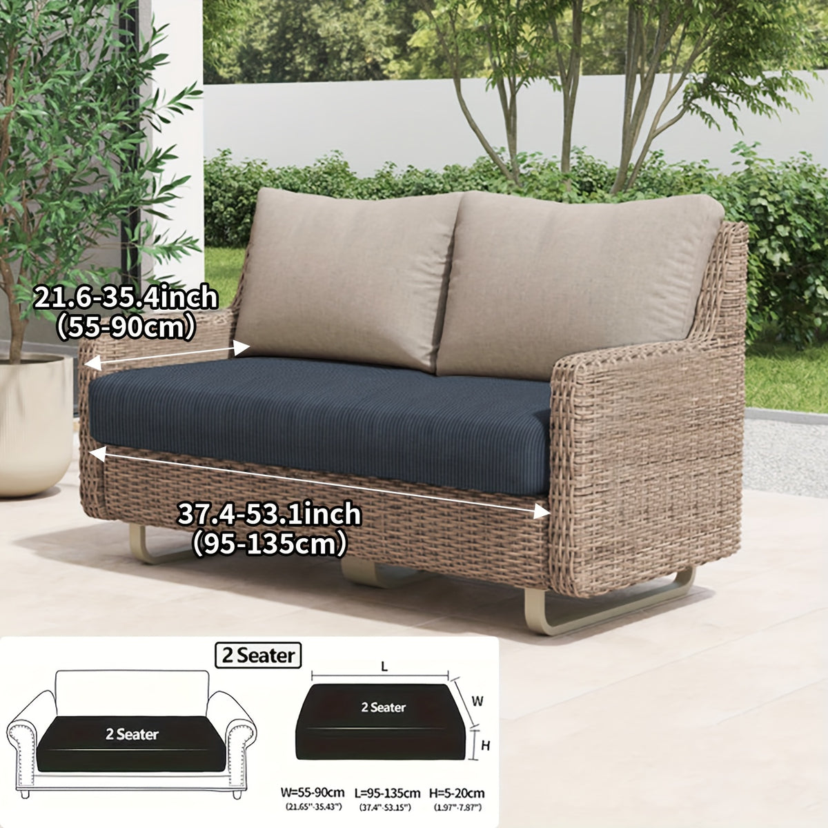 Housse de canapé extensible en polaire, mise en situation