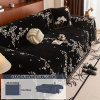 Housse de canapé en chenille antidérapante d'esprit vintage