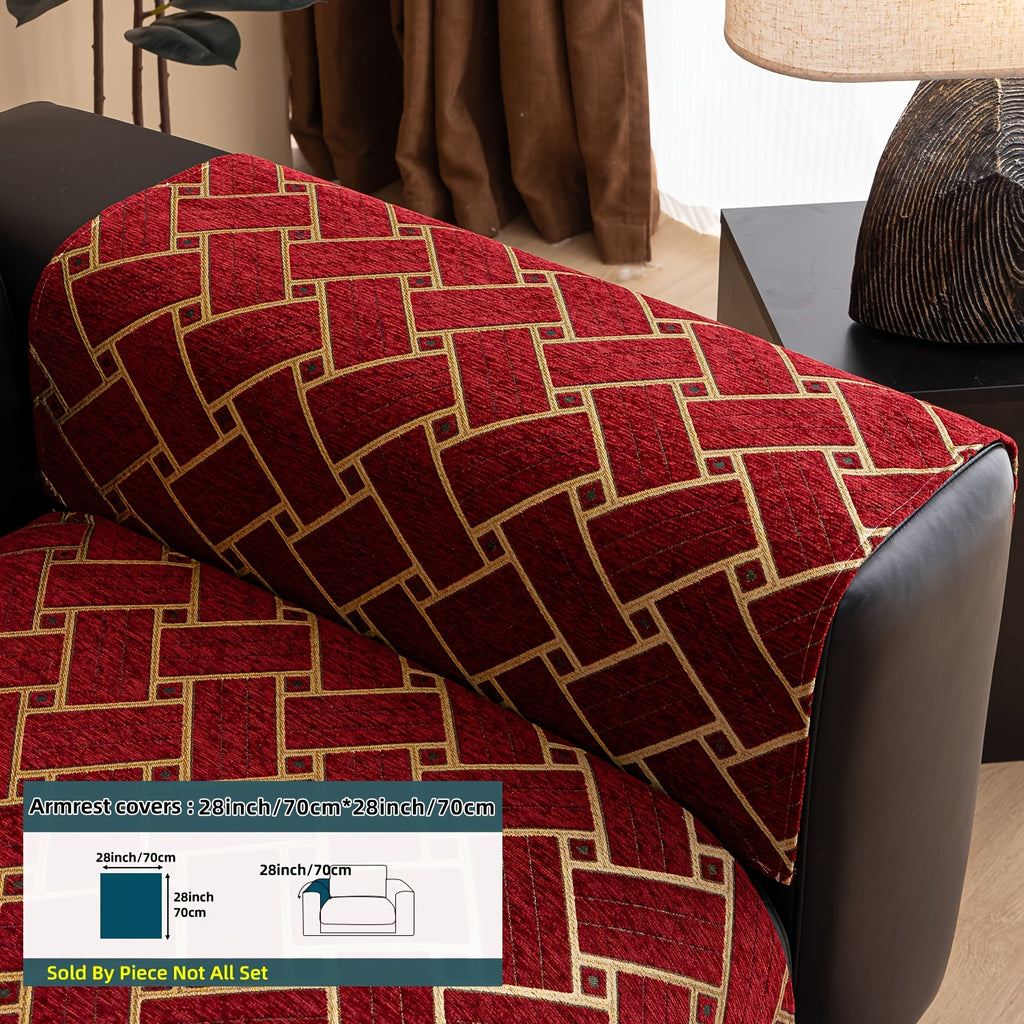 Housse de coussin en chenille antidérapante d'esprit bohème, gros plan sur le tissu