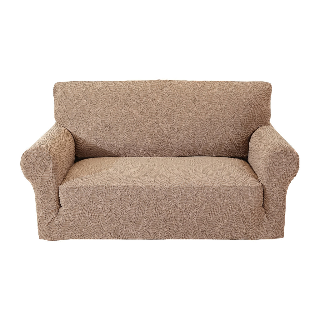 Housse de canapé extensible en polaire jacquard antidérapante au rendu glamour, vue d'ensemble